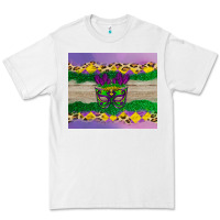 White mardi gras mask Premium Tee - AdoDesignShop
