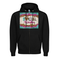 Black western social worker tumbler tbs (1) Zipper Hoodie - TumblerDesignByShophia