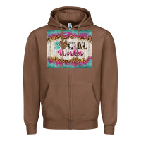 Chestnut western social worker tumbler tbs (1) Zipper Hoodie - TumblerDesignByShophia