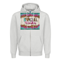 Dove Grey western social worker tumbler tbs (1) Zipper Hoodie - TumblerDesignByShophia