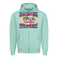 Seafoam western social worker tumbler tbs (1) Zipper Hoodie - TumblerDesignByShophia