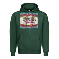 Sports Green western social worker tumbler tbs (1) Zipper Hoodie - TumblerDesignByShophia