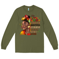 Army Green i am black history Long Sleeve Tee - LillyAllenDesigns