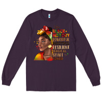 Plum i am black history Long Sleeve Tee - LillyAllenDesigns