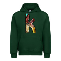Forest Green farm life alphabet lowercase letters k Urban Hoodie - BundleAndBundleShop