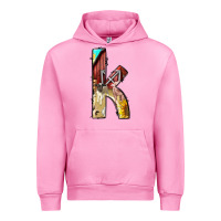 Fuchsia Pink farm life alphabet lowercase letters k Urban Hoodie - BundleAndBundleShop