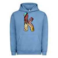 Pigment Pebble Blue farm life alphabet lowercase letters k Urban Hoodie - BundleAndBundleShop