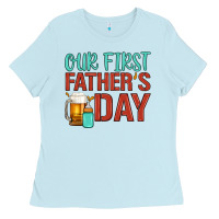 Baby Blue our first father's day Ladies Tee - Artiststas