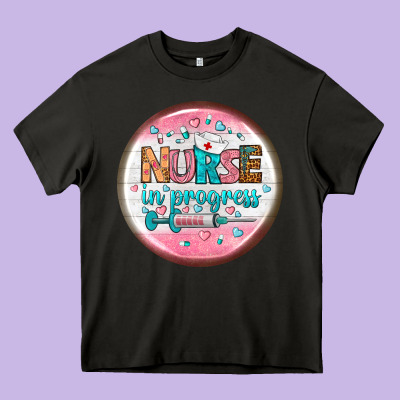 Nurse Round Earrings 2 Heavy Core Tee Designed By Bundleandbundleshop