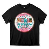 Black nurse round earrings 2 Heavy Core Tee - BundleAndBundleShop