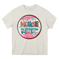 Cream nurse round earrings 2 Heavy Core Tee - BundleAndBundleShop