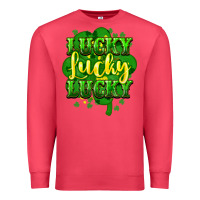 Cardinal lucky lucky lucky clover St. Patrick's Premium Sweatshirt - HowdyJamesFarm
