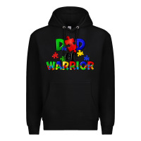 Black Dad of warrior Premium Hoodie - CowGirlArtShop