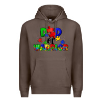 Coffee Dad of warrior Premium Hoodie - CowGirlArtShop
