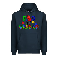 Navy Dad of warrior Premium Hoodie - CowGirlArtShop