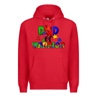 Red Dad of warrior Premium Hoodie - CowGirlArtShop
