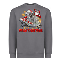 Storm Merry Christmas Tortoise And Koala Heavyweight Sweatshirt - LillyAllenDesigns