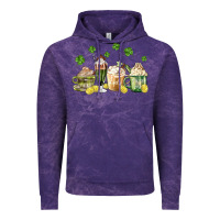 Cloud Purple patricks day coffee Vintage Hoodie - MaliasSmallBusiness