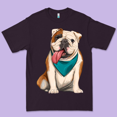 English Bulldog Premium Tee Designed By Artiststas