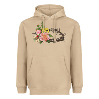 Mushroom Crown of thorns floral Easter Heavyweight Hoodie - CowGirlArtShop