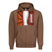 Chestnut baseball and basketball and football tumbler tbs Zipper Hoodie - TumblerDesignByShophia