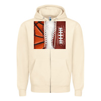 Sandshell baseball and basketball and football tumbler tbs Zipper Hoodie - TumblerDesignByShophia