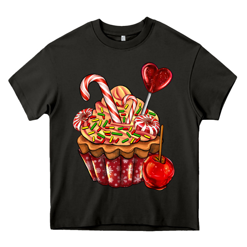 Christmas Candy Cupcake Heavy Core Tee by AdoDesignShop | Teevron