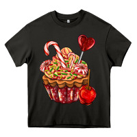 Asphalt Christmas candy cupcake Heavy Core Tee - AdoDesignShop