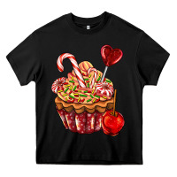 Black Christmas candy cupcake Heavy Core Tee - AdoDesignShop