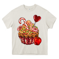 Cream Christmas candy cupcake Heavy Core Tee - AdoDesignShop