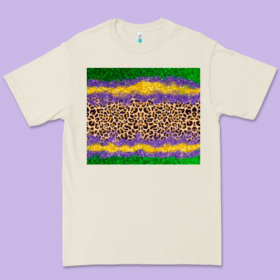 Mardi Gras Leopard Premium Tee Designed By Adodesignshop