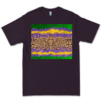 Plum mardi gras leopard Premium Tee - AdoDesignShop