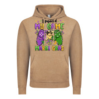Vintage Coffee i paused my game for mardi gras Vintage Hoodie - MaliasSmallBusiness