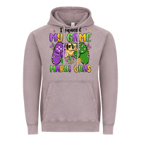 Vintage Zinc i paused my game for mardi gras Vintage Hoodie - MaliasSmallBusiness
