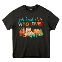 Asphalt just a girl who loves fall Heavy Core Tee - AdoDesignShop