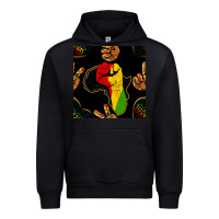 Black African Freedom Seamless Pattern Urban Hoodie - BundleAndBundleShop