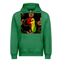 Emerald African Freedom Seamless Pattern Urban Hoodie - BundleAndBundleShop
