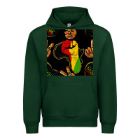 Forest Green African Freedom Seamless Pattern Urban Hoodie - BundleAndBundleShop