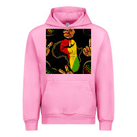 Fuchsia Pink African Freedom Seamless Pattern Urban Hoodie - BundleAndBundleShop