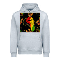 Heather Grey African Freedom Seamless Pattern Urban Hoodie - BundleAndBundleShop