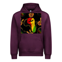 Mauve Wine African Freedom Seamless Pattern Urban Hoodie - BundleAndBundleShop