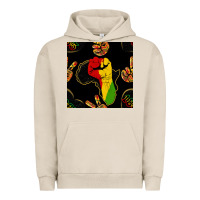 Pigment French Oak African Freedom Seamless Pattern Urban Hoodie - BundleAndBundleShop