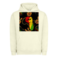 Pigment Pistachio African Freedom Seamless Pattern Urban Hoodie - BundleAndBundleShop