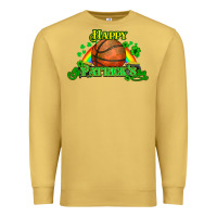 Antique Gold St. Patrick's Day Basketball Premium Sweatshirt - HowdyJamesFarm