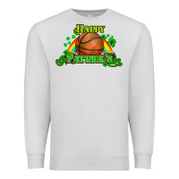 Dove Grey St. Patrick's Day Basketball Premium Sweatshirt - HowdyJamesFarm
