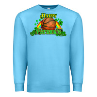 Ocean Blue St. Patrick's Day Basketball Premium Sweatshirt - HowdyJamesFarm