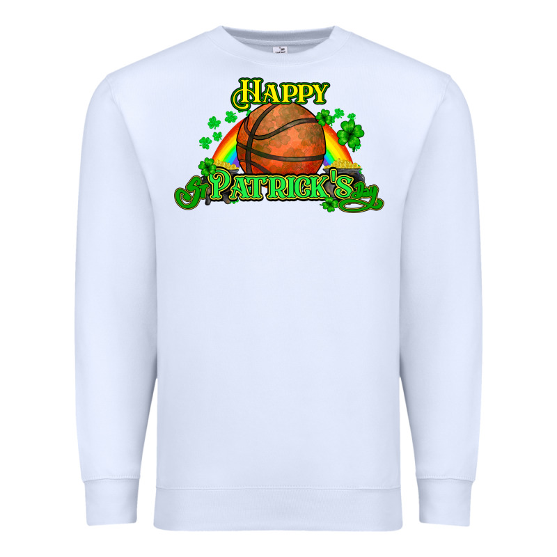 St. Patrick's Day Basketball Premium Sweatshirt by HowdyJamesFarm | Teevron