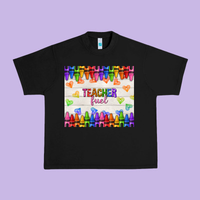 Teacher Fuel Urban Heavy Tee Designed By Nancycooperartshop
