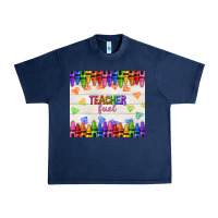 Navy teacher fuel Urban Heavy Tee - NancyCooperArtShop