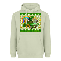 Matcha St. Patrick's truck Heavyweight Hoodie - CowGirlArtShop